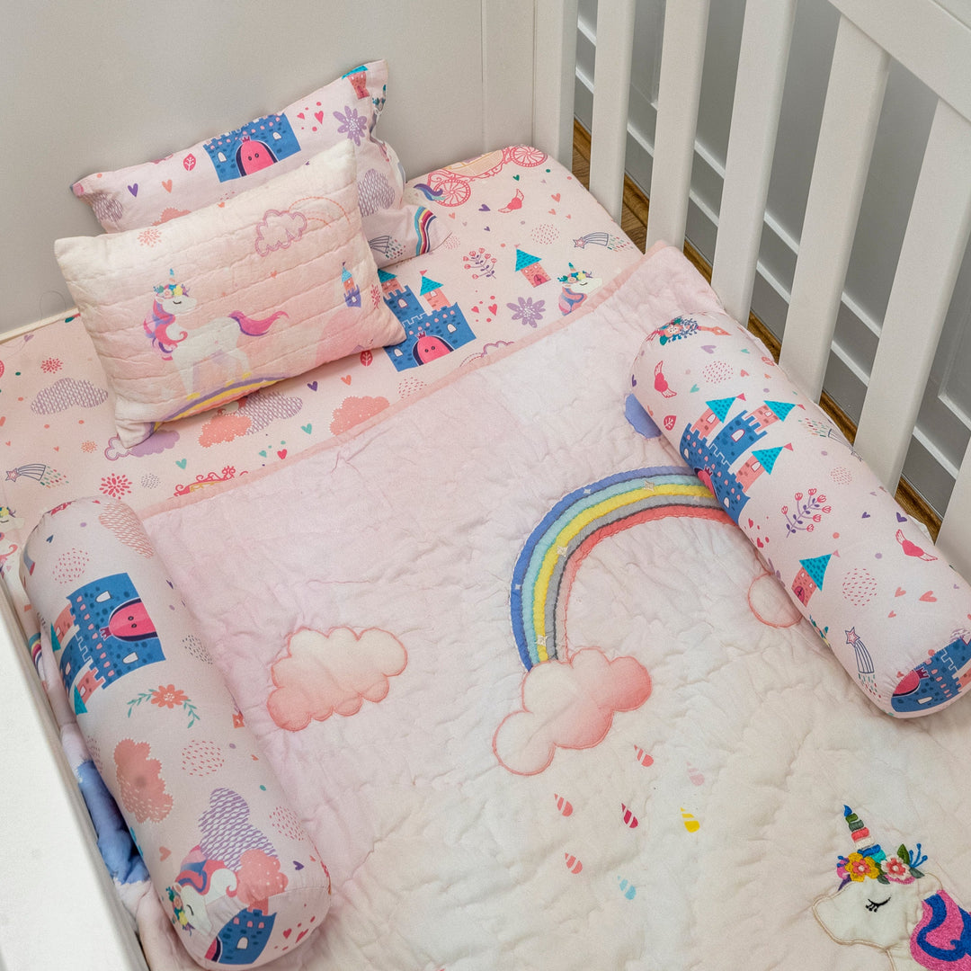 Unicorn Dreams Organic Cotton Fitted Sheet