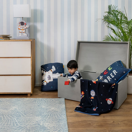 Space Adventure Organic Cotton Blanket
