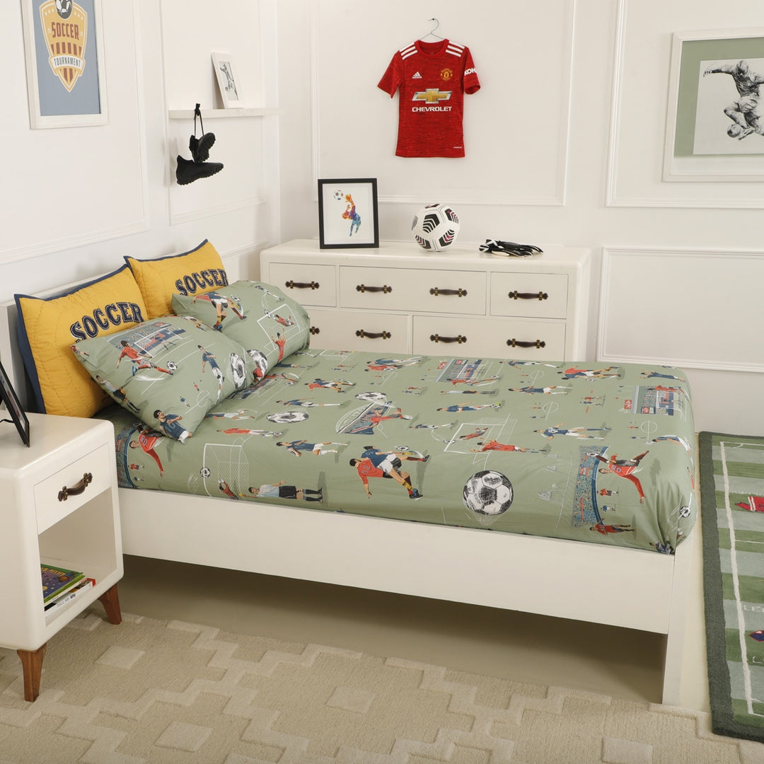 Football Mania Organic Cotton Bedsheet