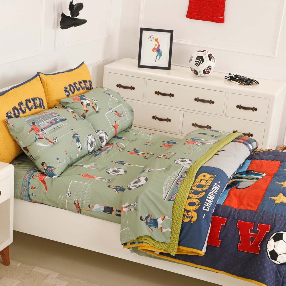 Football Mania Organic Cotton Bedsheet