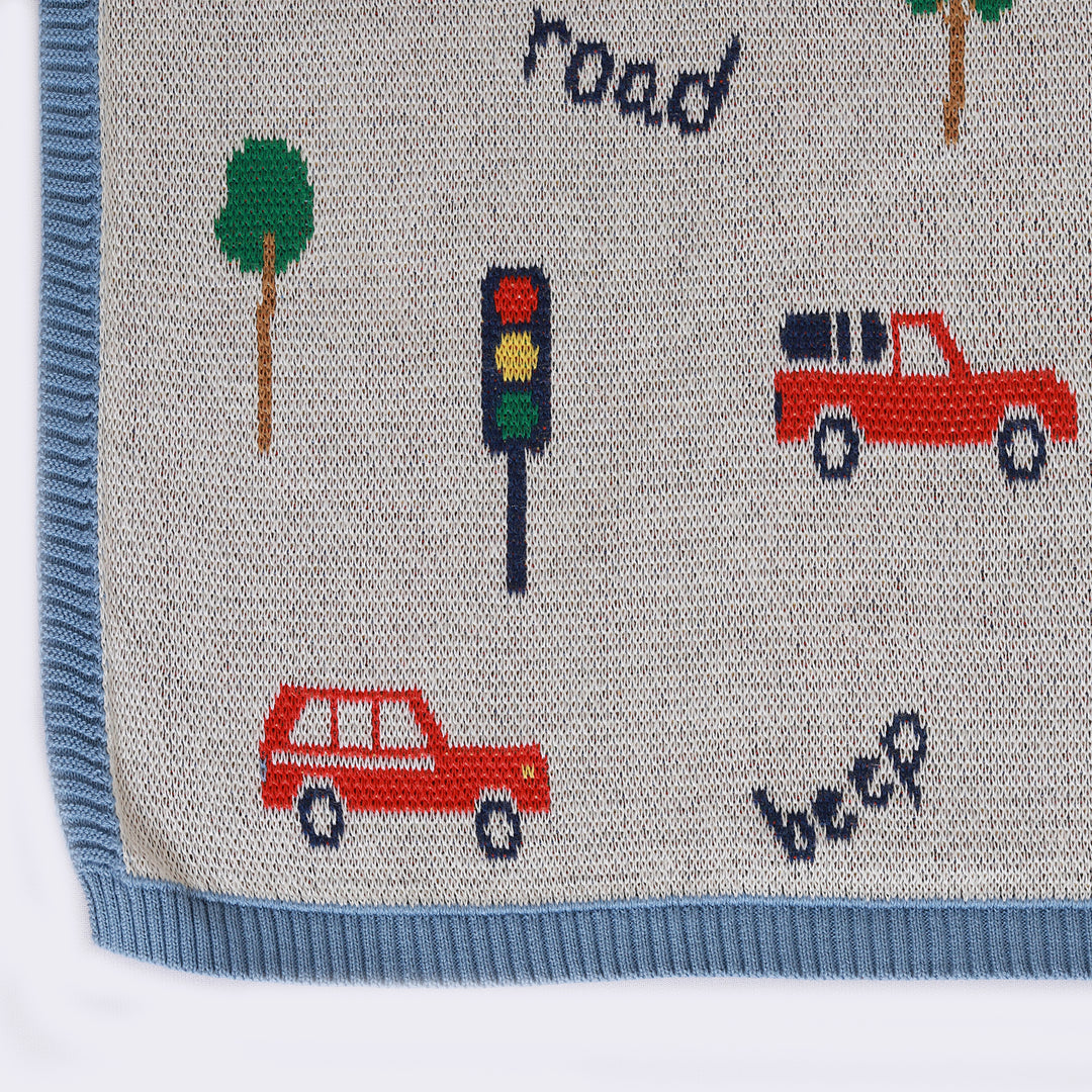 Transport Hub Organic Cotton Blanket