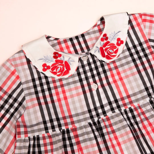 Checks & Chuckles Organic Cotton Nightsuit - Girls