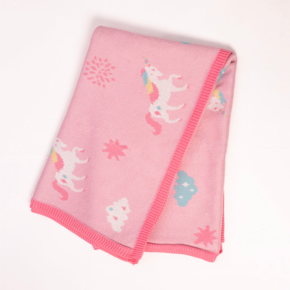 Unicorns Organic Cotton Blanket