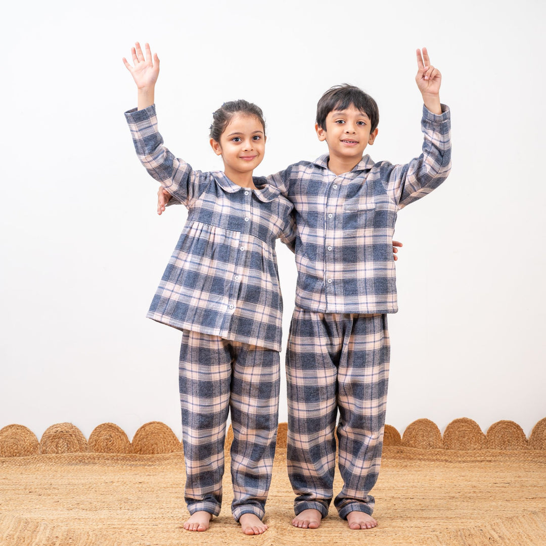 Manhattan 2.0 Winter Cotton Nightsuit- Girls