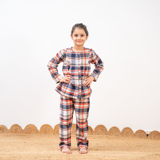 Oakland 2.0 Winter Cotton Nightsuit- Girls