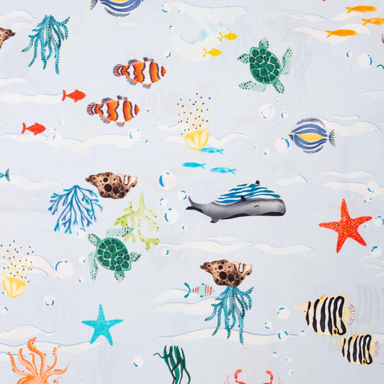 Underwater Sea Safari Organic Cotton Bedsheet Set