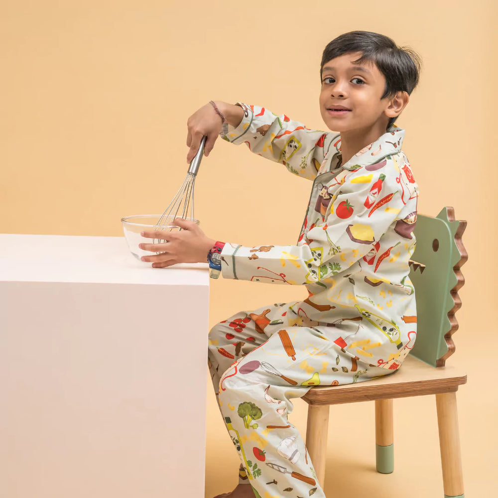 Chefling Organic Cotton Nightsuit - Boys