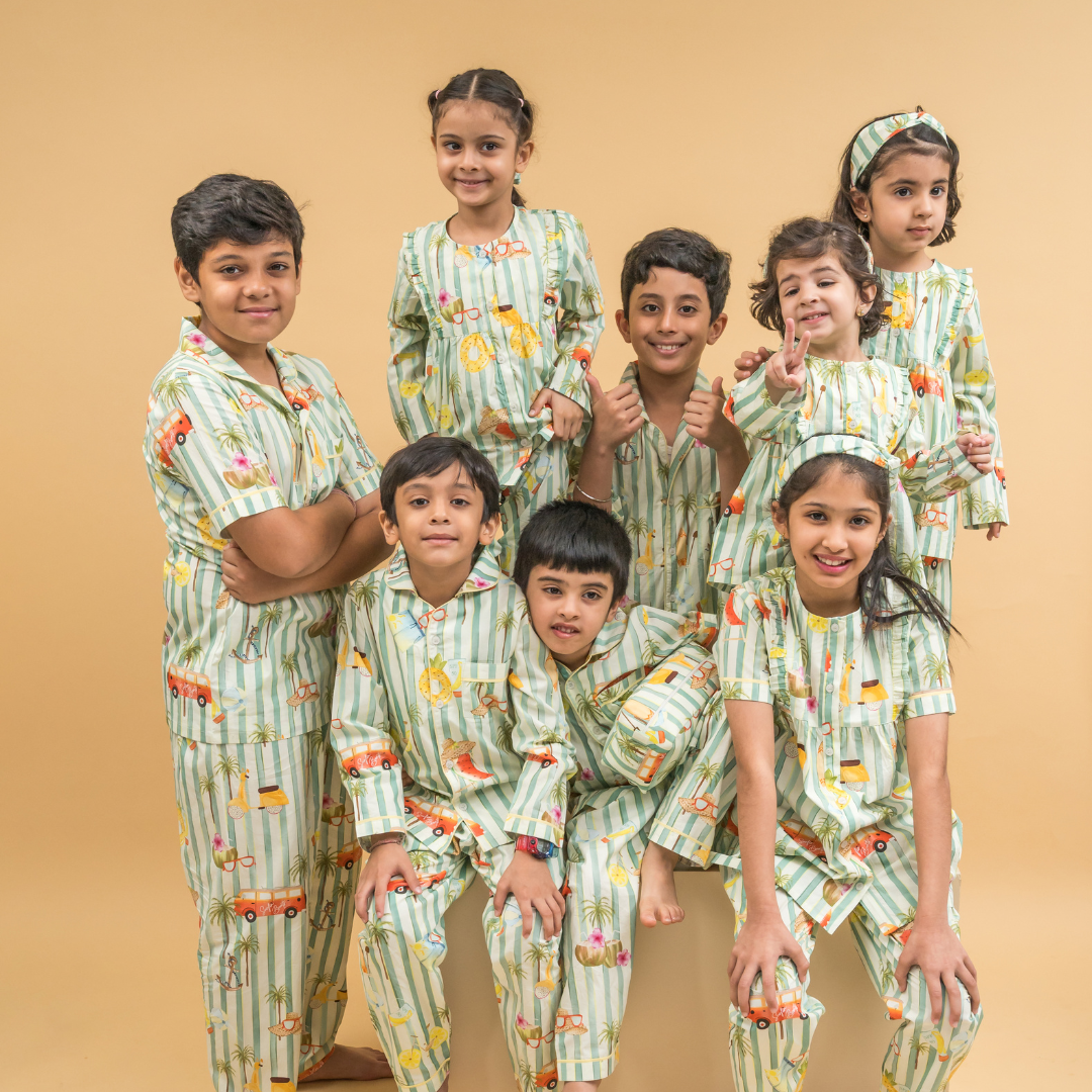Beachy Sunsets Organic Cotton Nightsuit - Boys