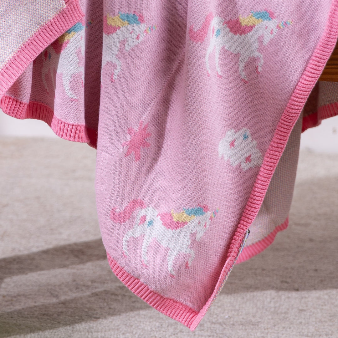 Unicorns Organic Cotton Blanket