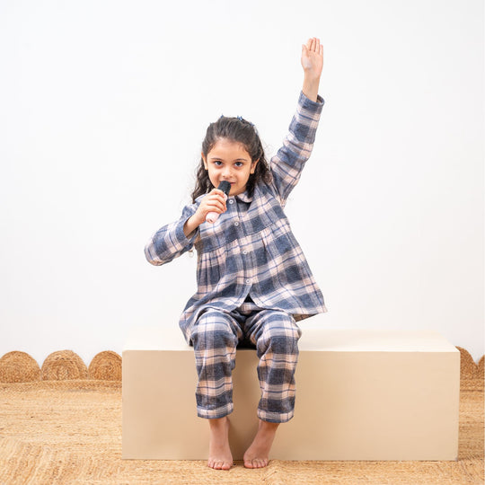 Manhattan 2.0 Winter Cotton Nightsuit- Girls