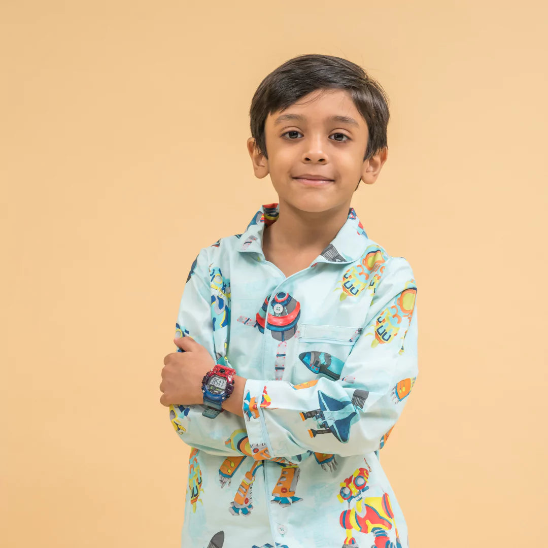 Fun with the Robots Organic Cotton Nighsuit