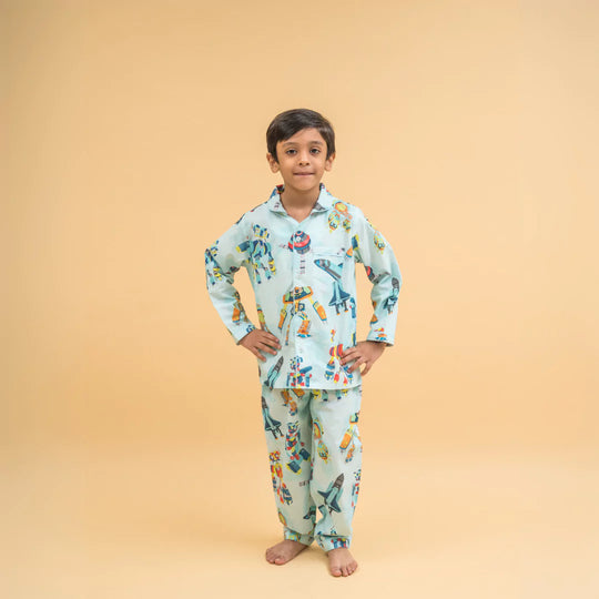 Fun with the Robots Organic Cotton Nighsuit
