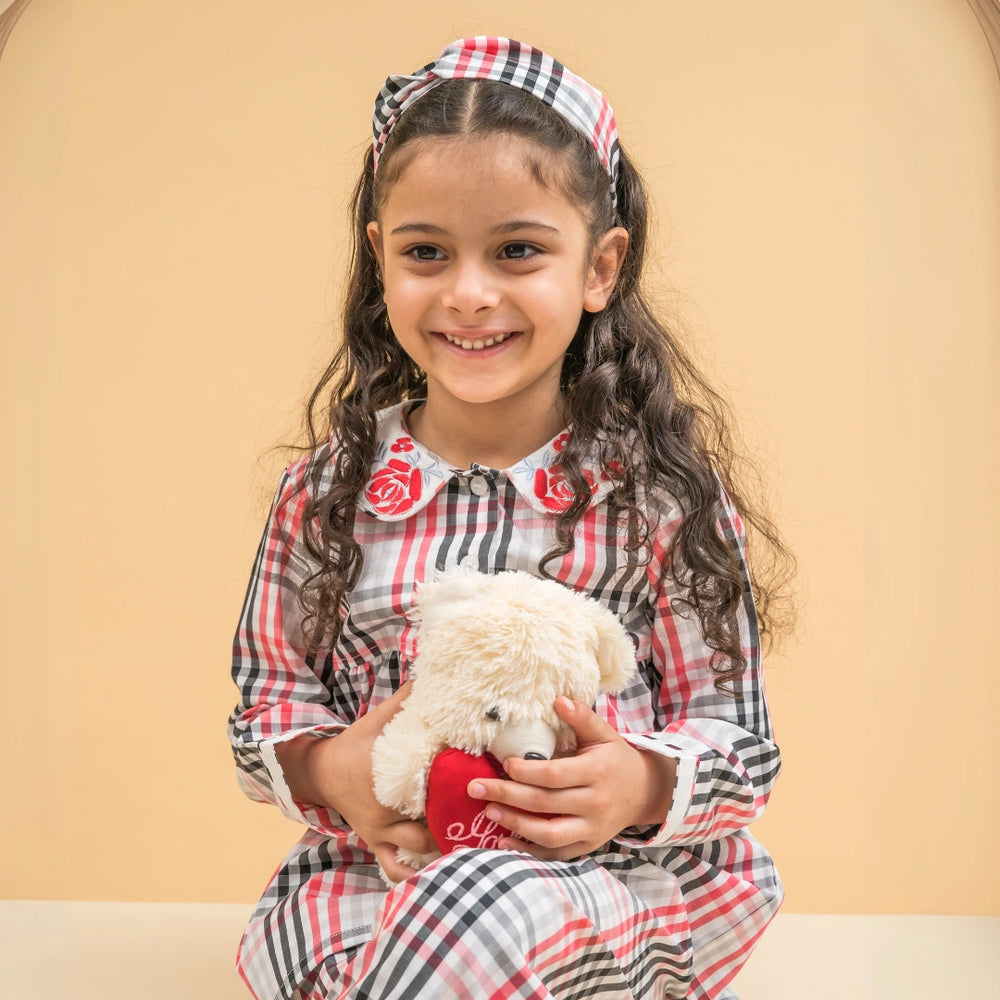Checks & Chuckles Organic Cotton Nightsuit - Girls