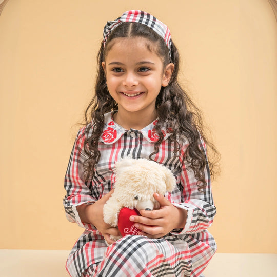 Checks & Chuckles Organic Cotton Nightsuit - Girls