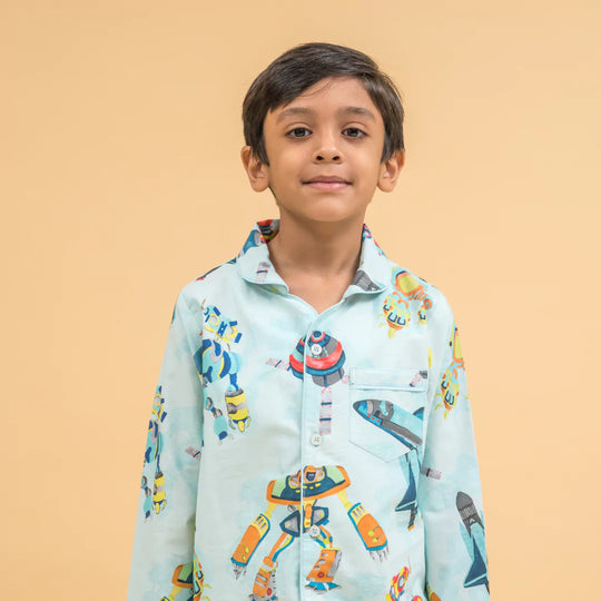 Fun with the Robots Organic Cotton Nighsuit