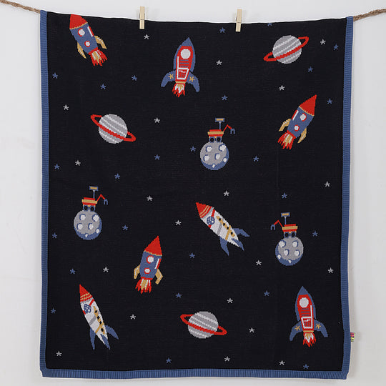 Space Adventures Organic Cotton Blanket