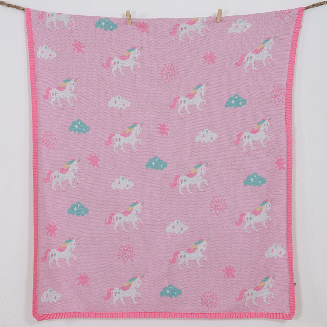 Unicorns Organic Cotton Blanket