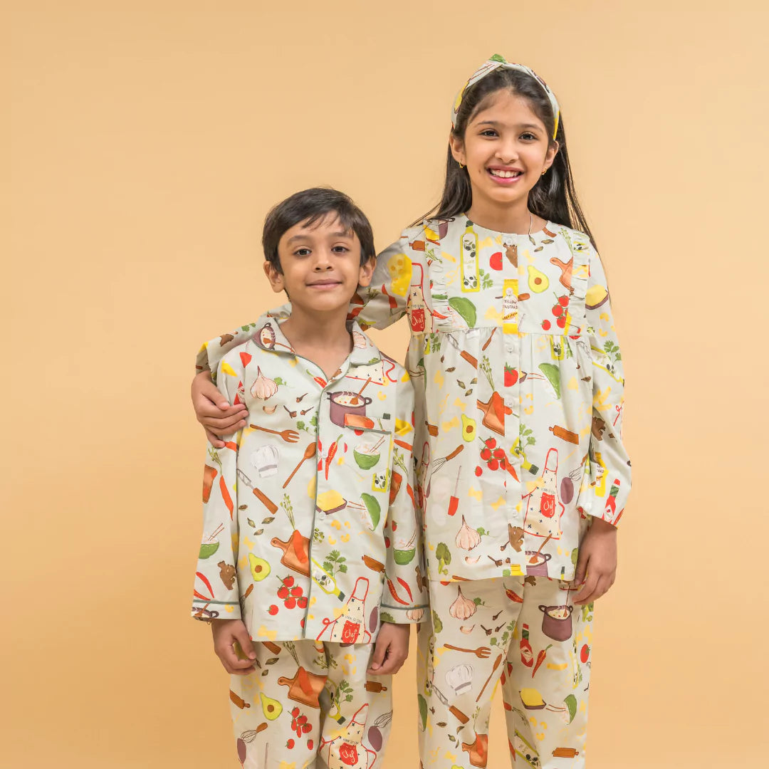 Chefling Organic Cotton Nightsuit - Boys