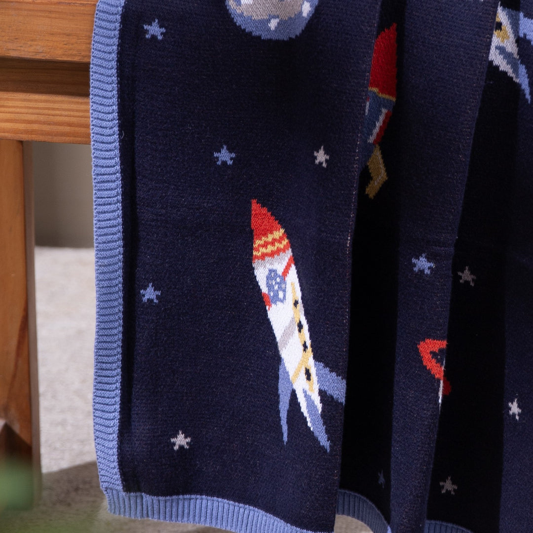 Space Adventures Organic Cotton Blanket