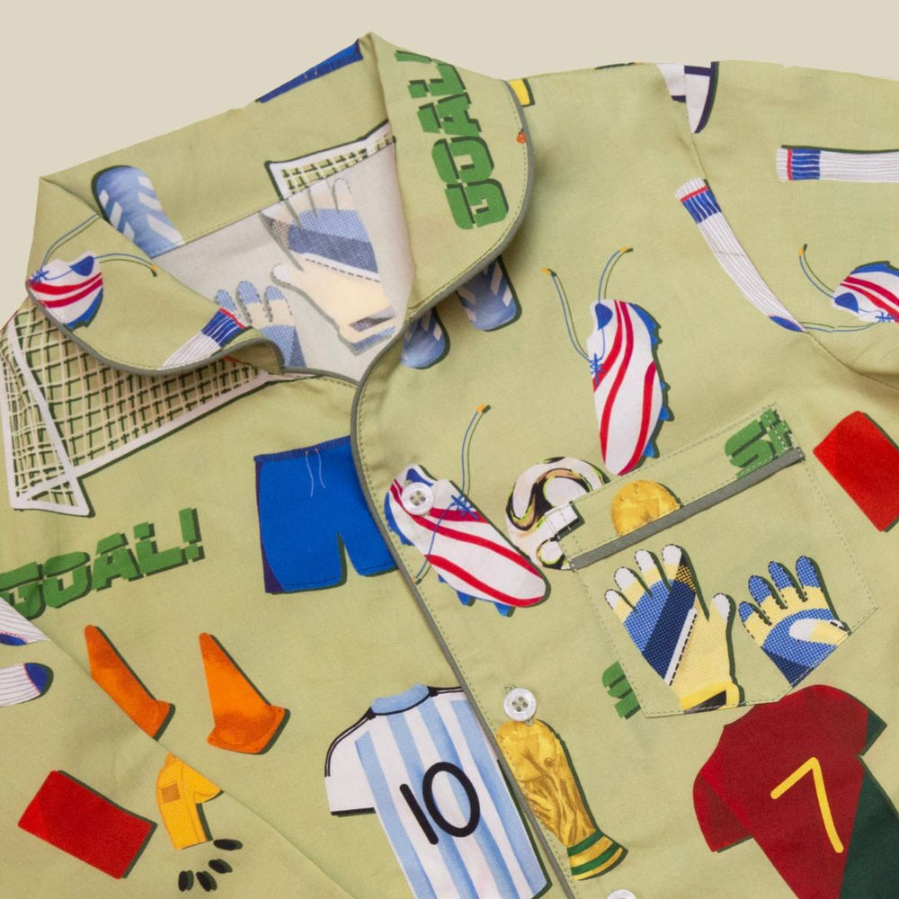 Football Fever Organic Cotton Nightsuit - Boys