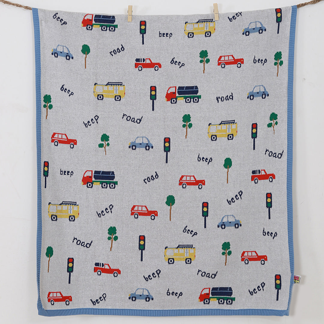 Transport Hub Organic Cotton Blanket