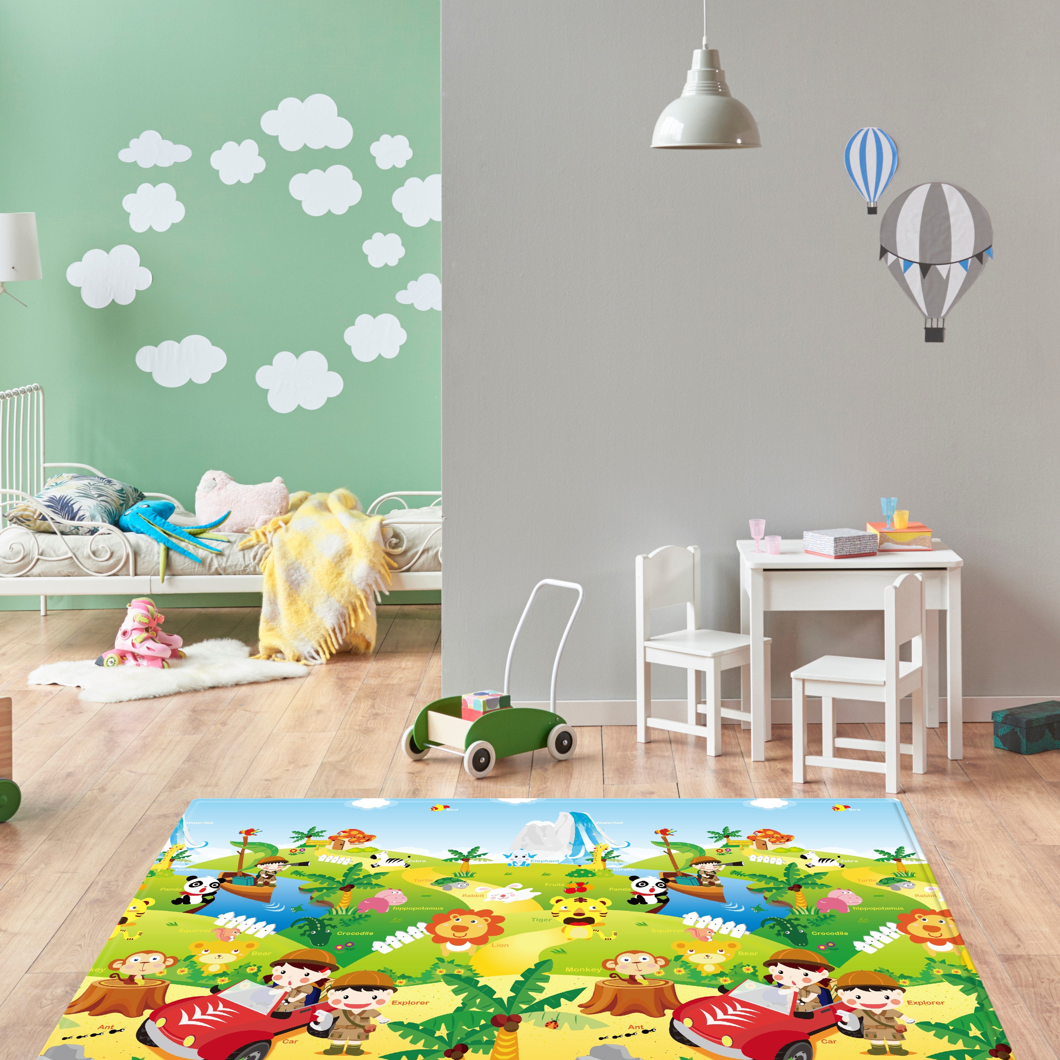 Buy Dwinguler Safari Babycare Reversible Playmat | KIDZOLOGY – KIDZOLOGY.COM