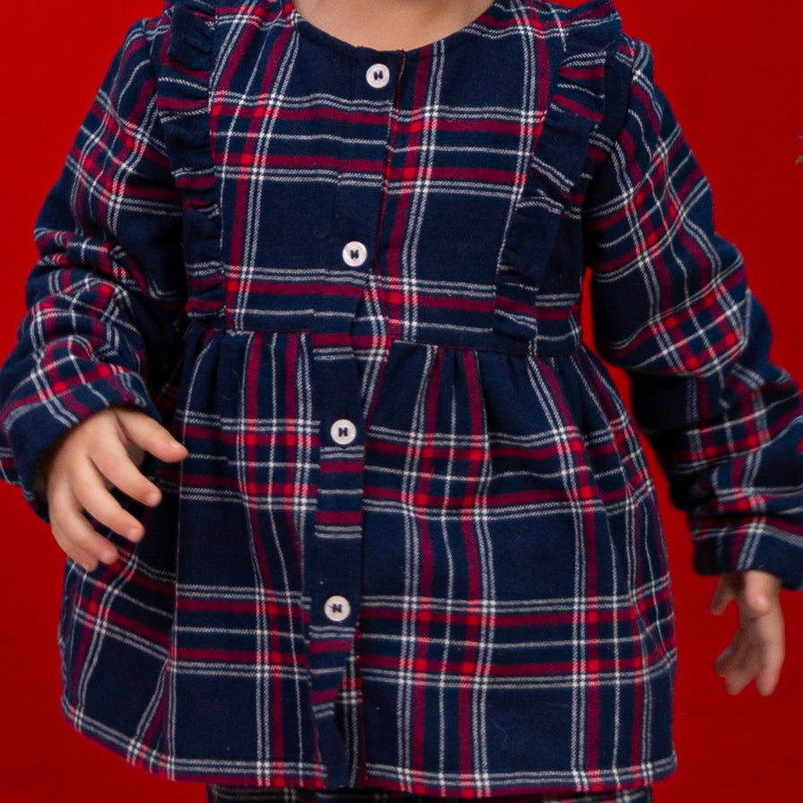 Lincoln Winter Cotton Nightsuit - Girls