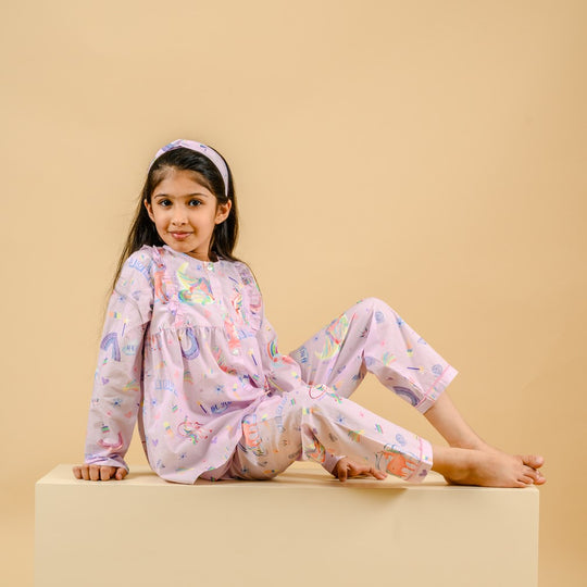 Funky Unicorn Organic Cotton Nightsuit