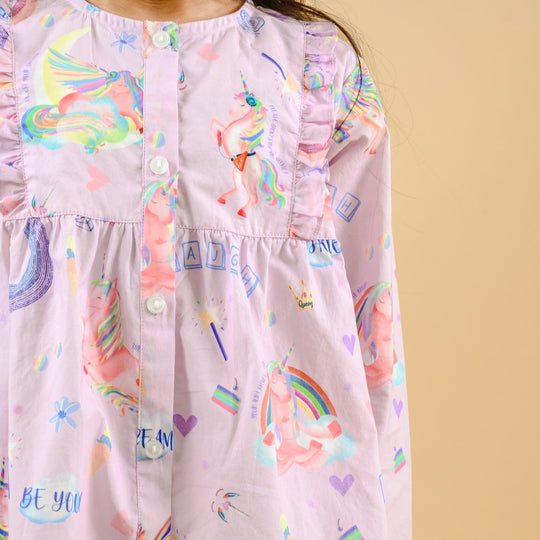 Funky Unicorn Organic Cotton Nightsuit