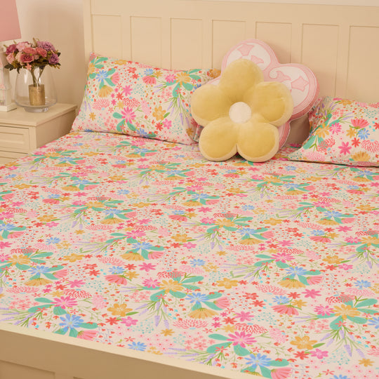 Floral Dreams Organic Cotton Bedsheet Set