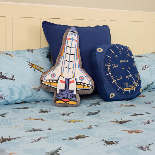 Sky Dreams Airplane Adventure Organic Cotton Bedsheet Set