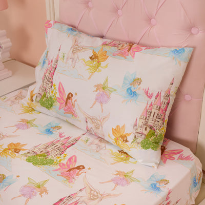 FairyLand White Organic Cotton Bedsheet Set