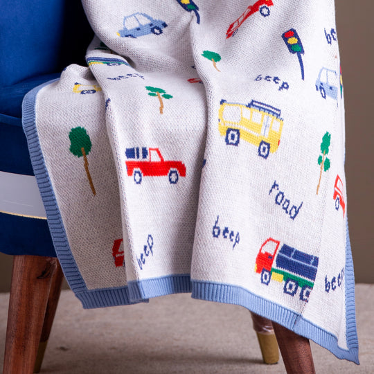 Transport Hub Organic Cotton Blanket