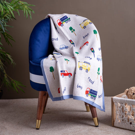 Transport Hub Organic Cotton Blanket