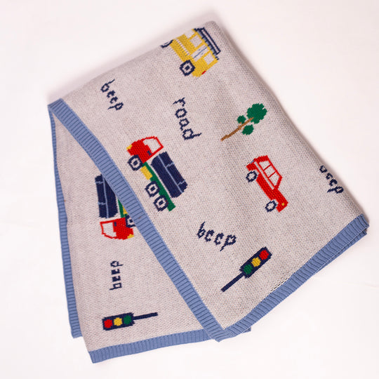 Transport Hub Organic Cotton Blanket