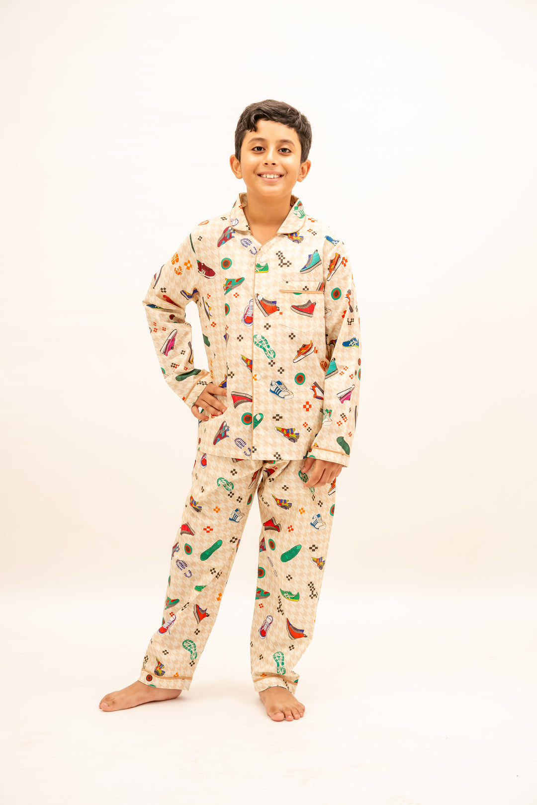Sneaker Club Organic Cotton Nightsuit - Boys