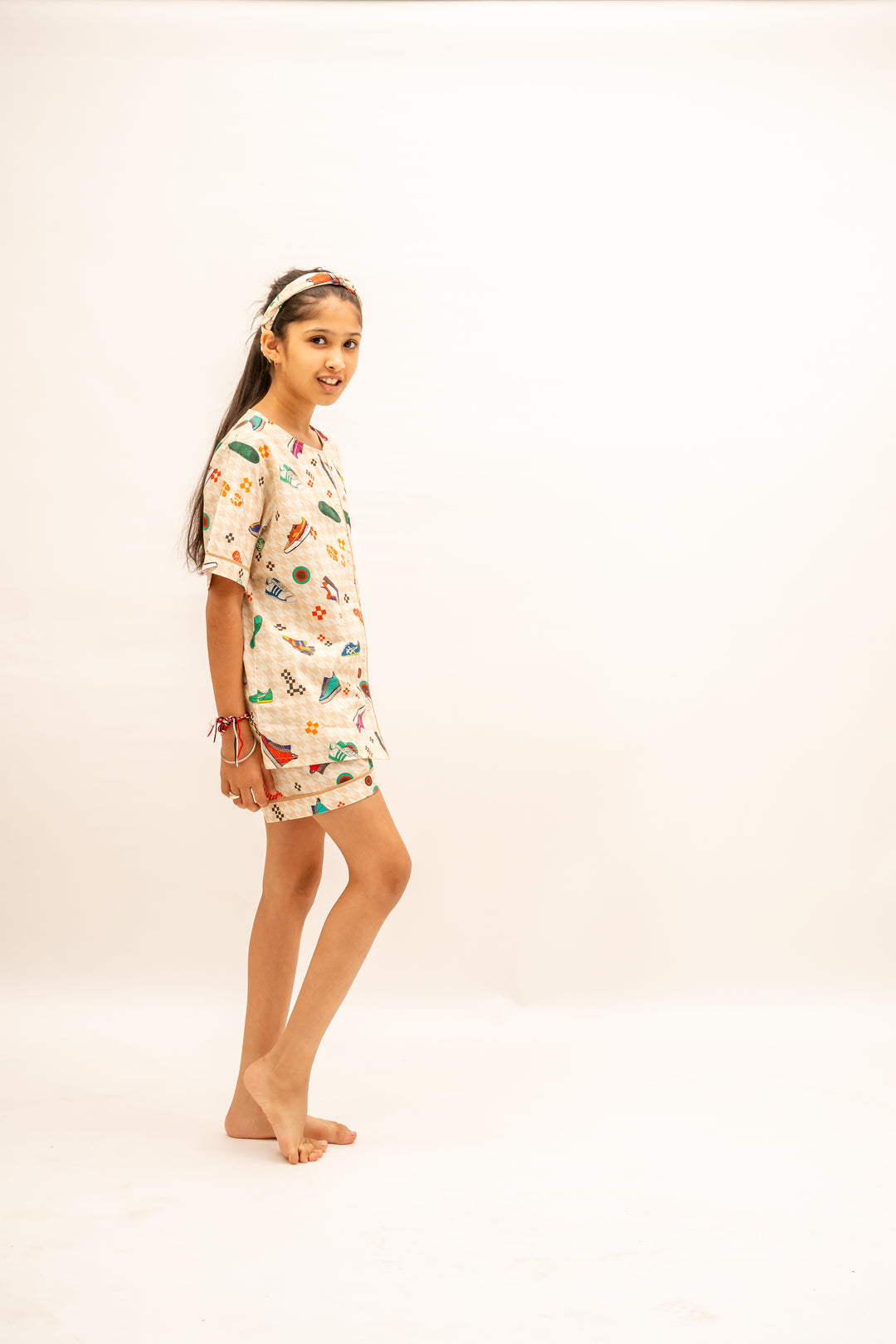 Sneaker Club Organic Cotton Nightsuit - Girls