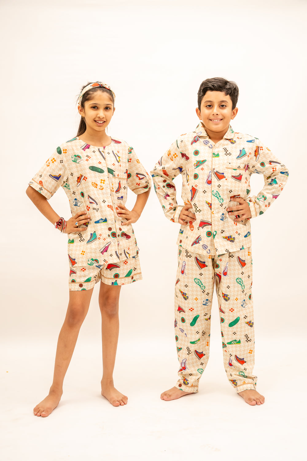 Sneaker Club Organic Cotton Nightsuit - Girls