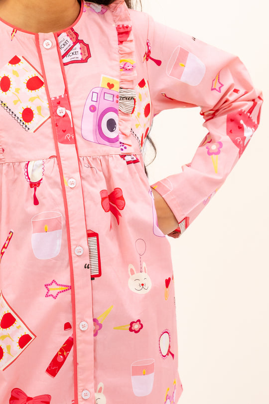 Girls Wanna Have Fun Organic Cotton Nightsuit