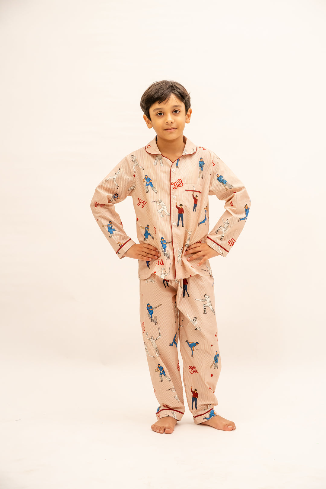 Cricket Mania Organic Cotton Nightsuit