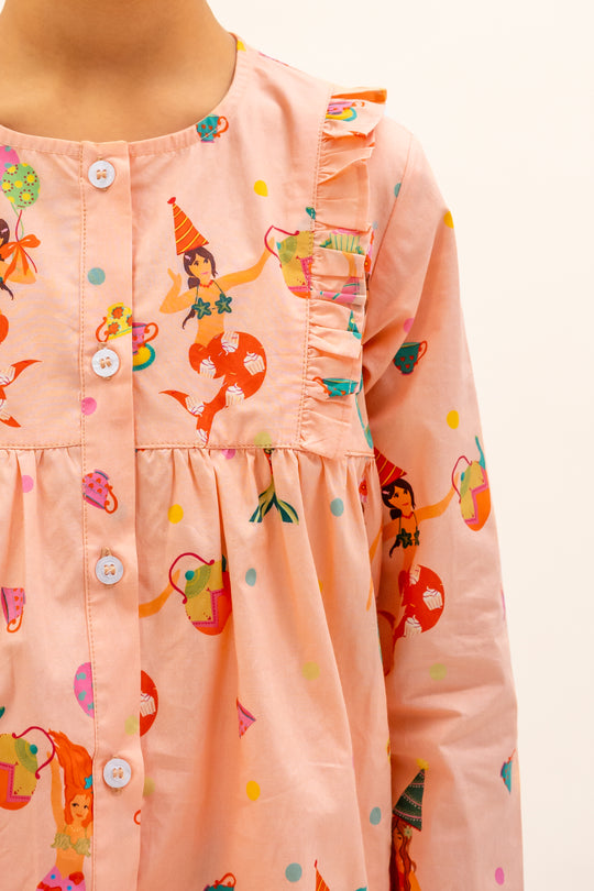 Mermaid Party Organic Cotton Nightsuit