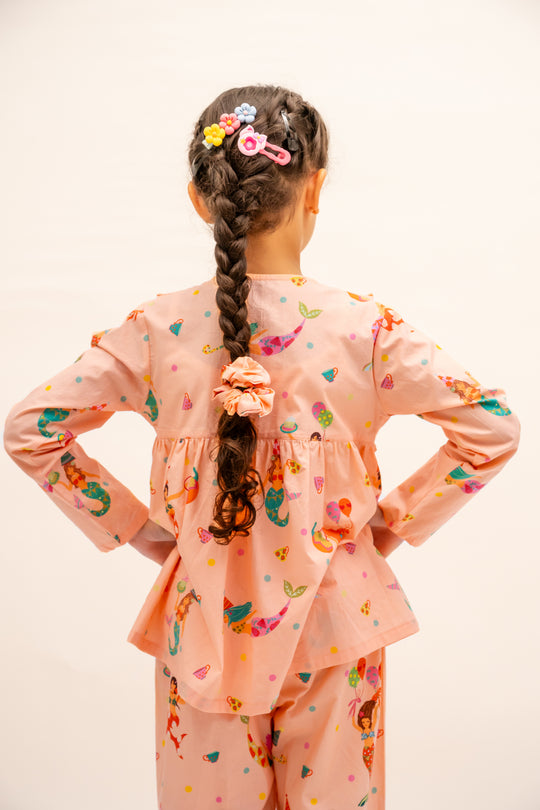 Mermaid Party Organic Cotton Nightsuit