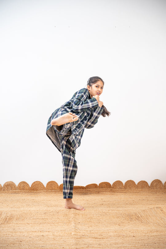 Athens 2.0 Winter Cotton Nightsuit- Girls