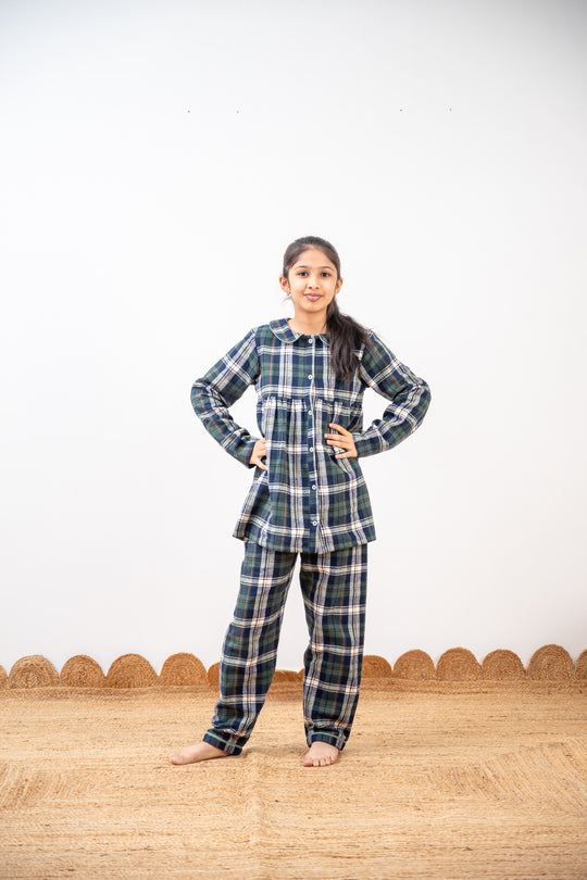 Athens 2.0 Winter Cotton Nightsuit- Girls