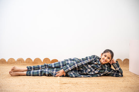 Athens 2.0 Winter Cotton Nightsuit- Girls