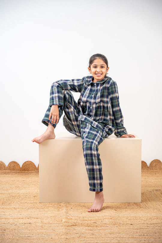 Athens 2.0 Winter Cotton Nightsuit- Girls