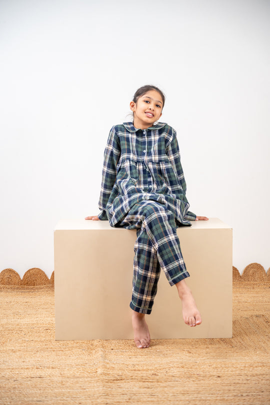 Athens 2.0 Winter Cotton Nightsuit- Girls