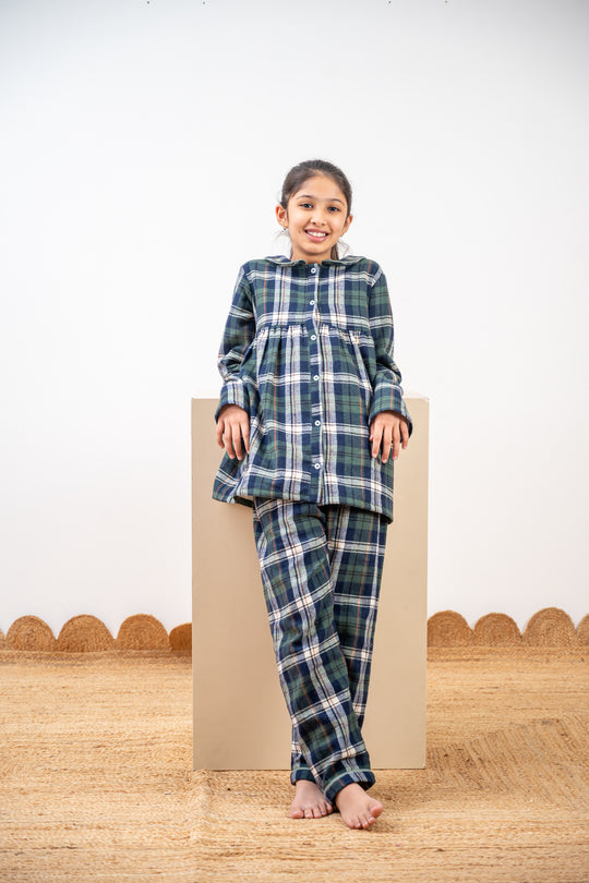 Athens 2.0 Winter Cotton Nightsuit- Girls