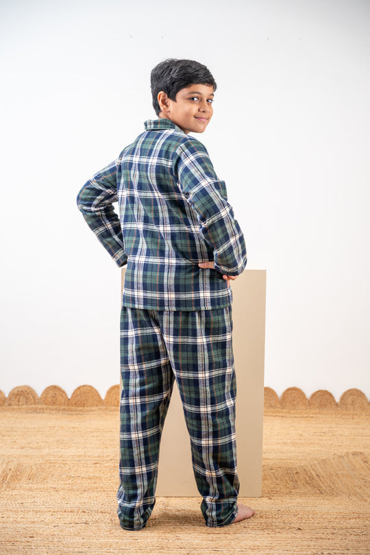 Athens 2.0 Winter Cotton Nightsuit- Boys