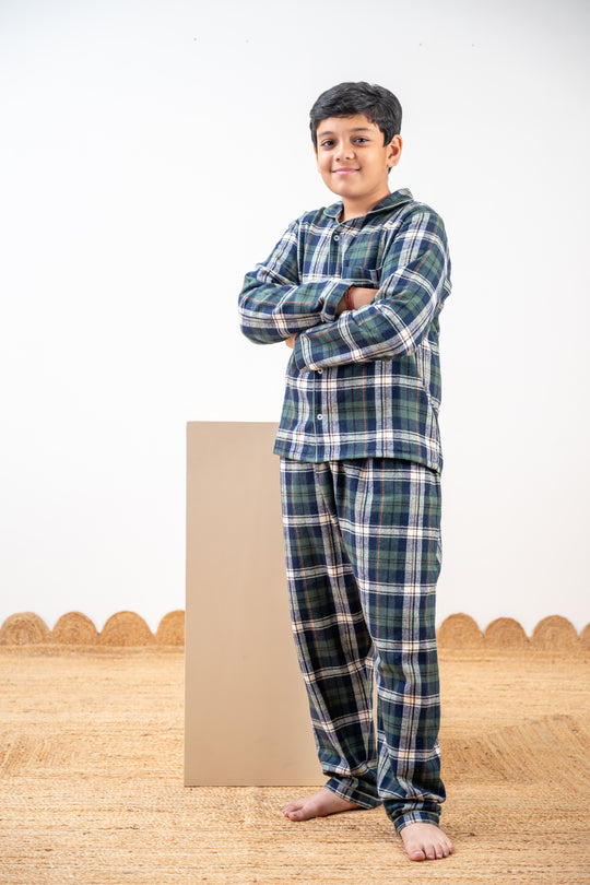 Athens 2.0 Winter Cotton Nightsuit- Boys